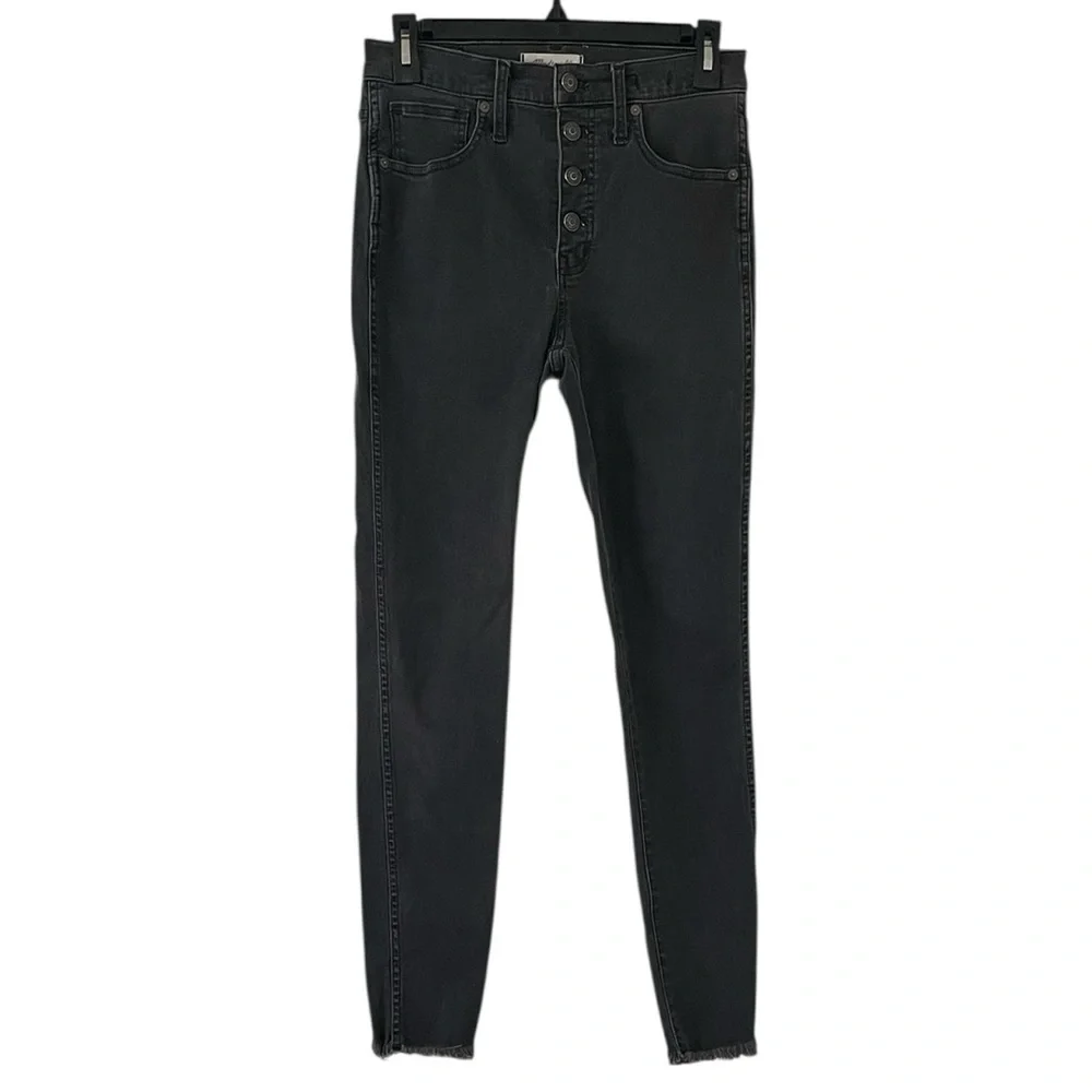 Madewell Women's Charcoal Gray Frayed Hem 10